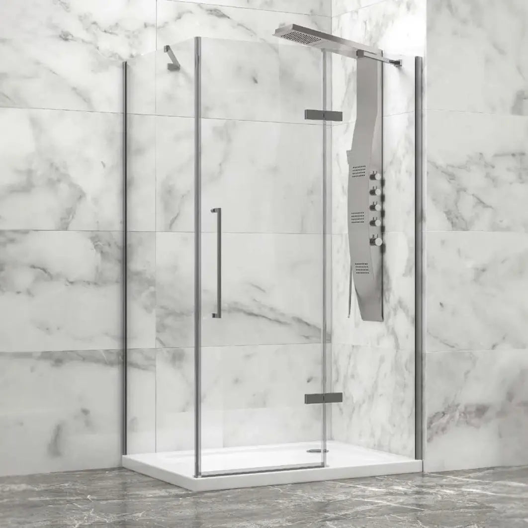 Ix Box Shower Colonna Doccia Attrezzata City in Acciaio Inox Con Cascata Ix Box Shower Colonna Doccia Attrezzata City in Acciaio Inox Con Cascata