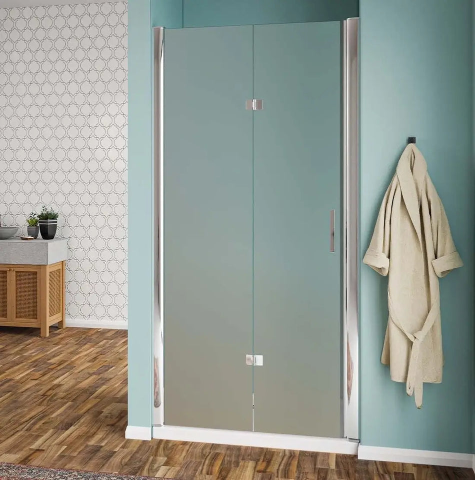 Porta A Libro Per Doccia A Nicchia 6mm Opaca H190