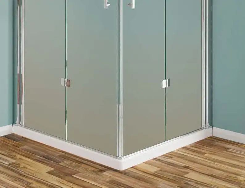 Box Doccia Opaco Due Lati Ad Anta A Libro Apertura Totale 6mm h190