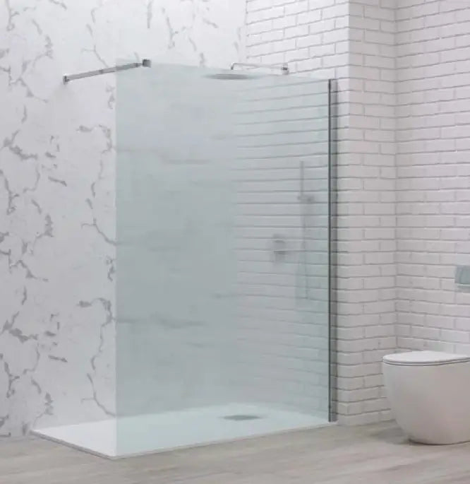 Parete Walkin H200cm Opaca 8mm Anticalcare Profili Cromo