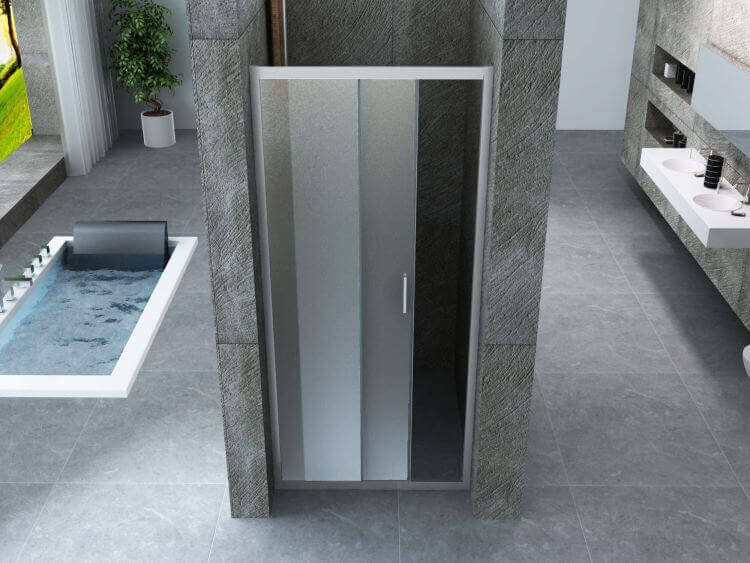 Porta Doccia 6mm Cristallo Opaco Anta Scorrevole H190cm Anticalcare