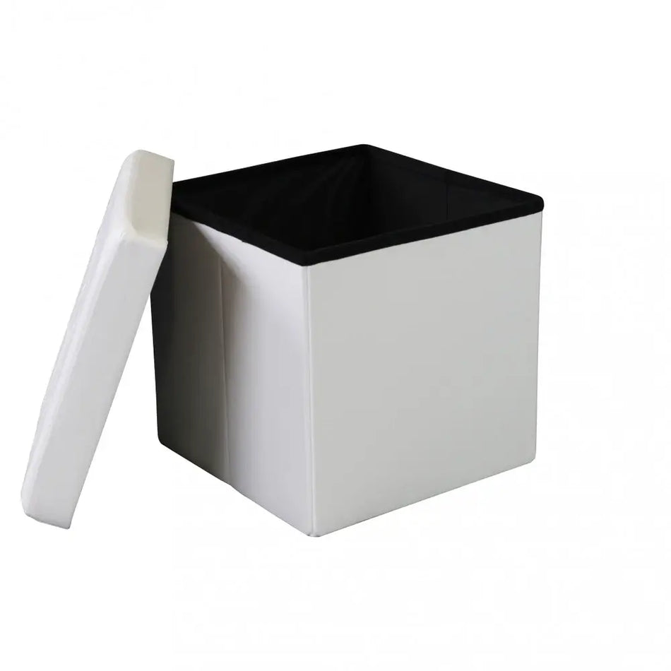 Contenitore Quadrato Ecopelle Tinta Unita