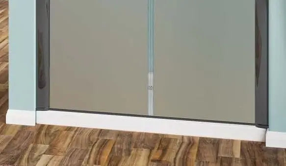 Porta Doccia Saloon Profili Neri H190 Satinata Stile Industrial