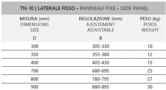Box Doccia H200 Alluminio Spazzolato Trasparente 8mm Anticalcare