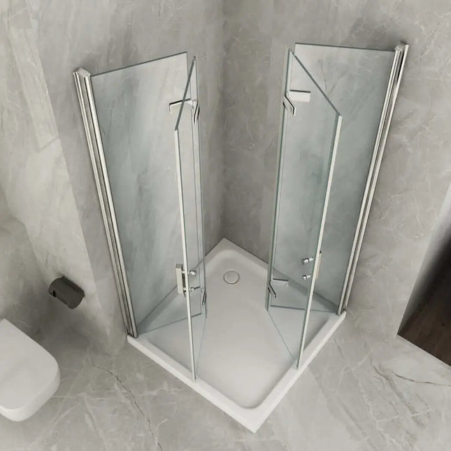 Box Doccia 8mm Due Lati Ad Anta A Libro Apertura Totale - Cancer