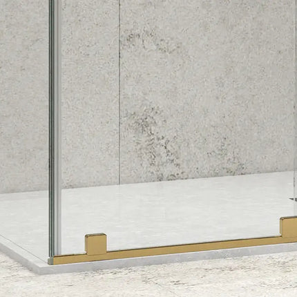 Box Doccia Scorrevole Senza Profili 8mm Anticalcare H200 Oro