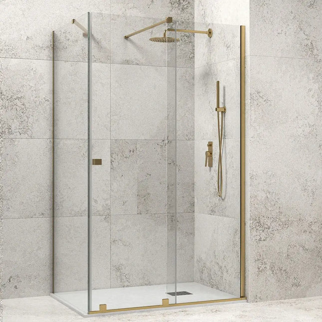 Box Doccia Scorrevole Senza Profili 8mm Anticalcare H200 Oro