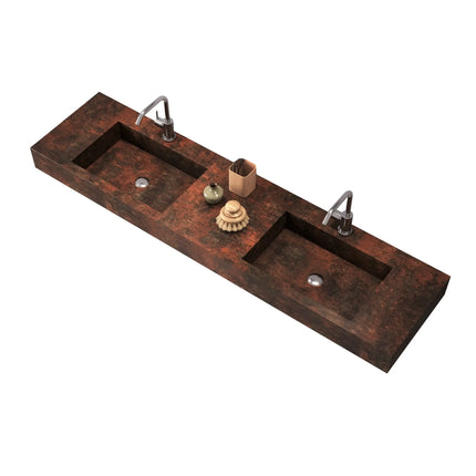 Mobile Bagno Sospeso 180cm Con Vasca Integrata Cassetto E Specchio