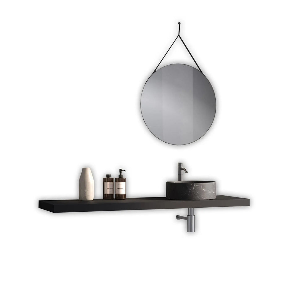 Composizione Bagno Completa Con Mensola Porta Lavabo 140cm - Mobile Bagno TFT