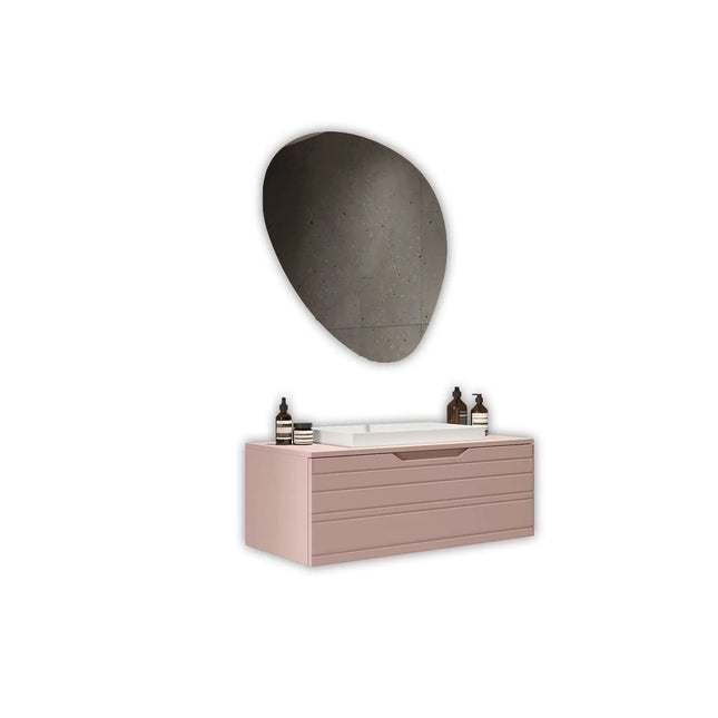 Composizione Bagno Sospesa 90cm Cassetto Singolo - Solmira