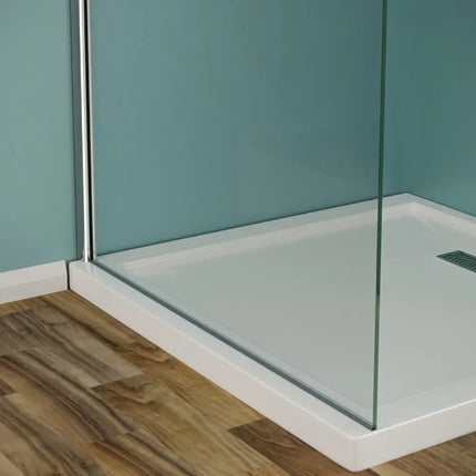 Parete Walk-In Vetro Temperato 8mm Profili Cromo — da 80 a 150 cm