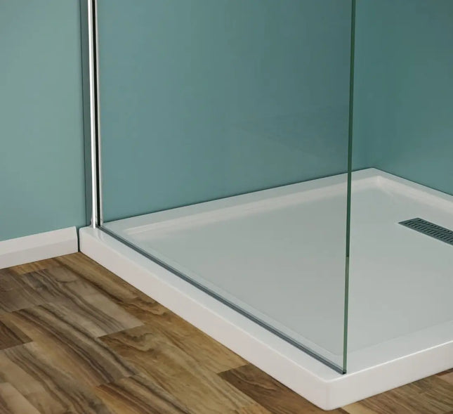 Parete Walk-In Vetro Temperato 8mm Profili Cromo — da 80 a 150 cm