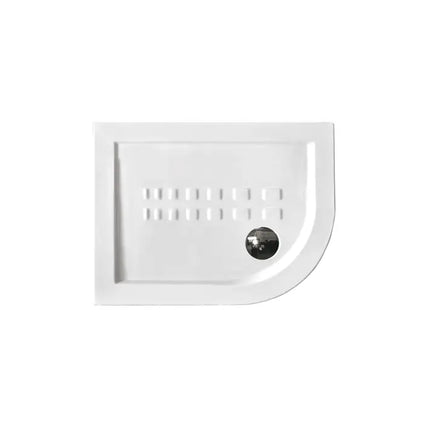 Piatto Doccia Semicircolare Ceramica Bianca H5.5cm - Althea ITO 72x90 Destro - Raggio 38 cm
