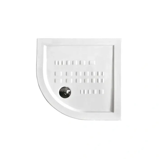 Piatto Doccia Semicircolare Ceramica Bianca H5.5cm - Althea ITO 80x80 - Raggio 55 cm