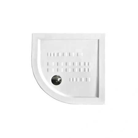 Piatto Doccia Semicircolare Ceramica Bianca H5.5cm - Althea ITO 80x80 - Raggio 55 cm