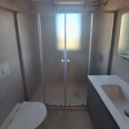 Porta Doccia 6mm Opaca Ingresso Centrale H190cm