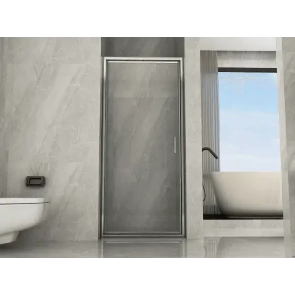 Porta Doccia Trasparente Ad Apertura Rototraslante H190cm Anticalcare
