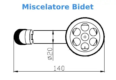 Set Rubinetteria Lavabo e Bidet Karag Inna