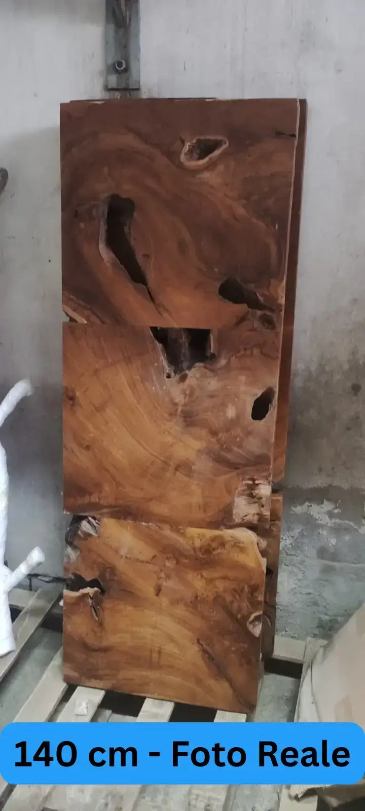 Mensola Porta Lavabo In Teak Naturale