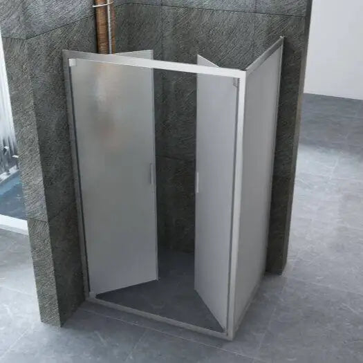 Box Doccia 6mm Porta Saloon Apertura Interna Esterna Opaco H190