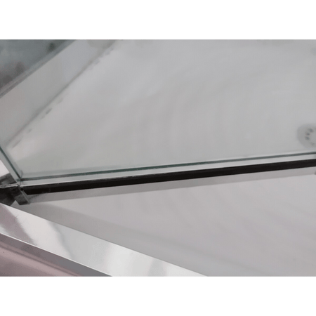 Box Doccia 6mm H190 Lato Fisso Più Anta a Libro Apertura Totale Con Telaio - Box Doccia