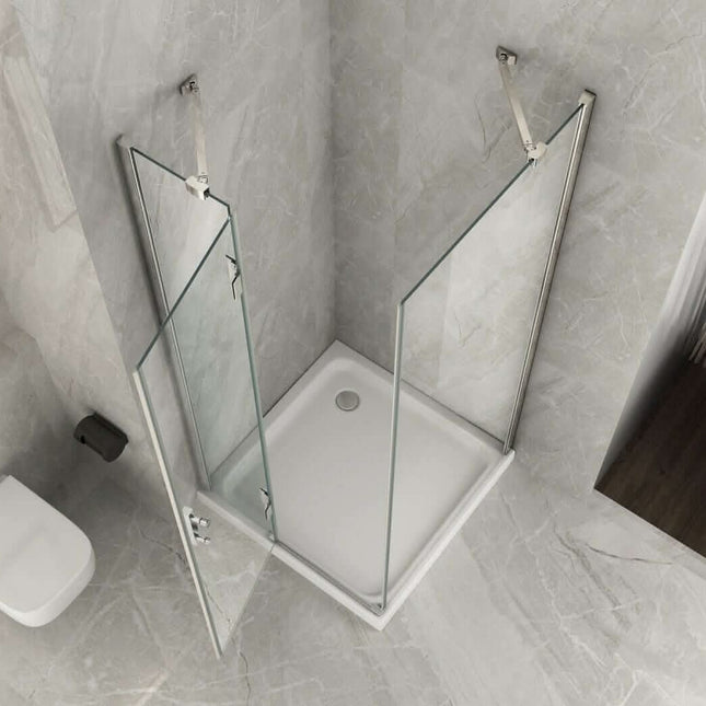 Box Doccia Anta Battente Cristallo 8mm Trasparente H195 - Aries 2.0