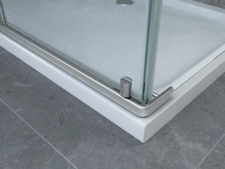 Box Doccia Anta Battente Interna Esterna Cristallo Trasparente 8mm H195 - Gemini