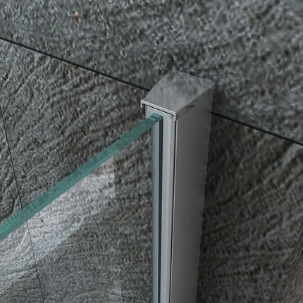 Box Doccia Anta Battente Interna Esterna Cristallo Trasparente 8mm H195 - Gemini