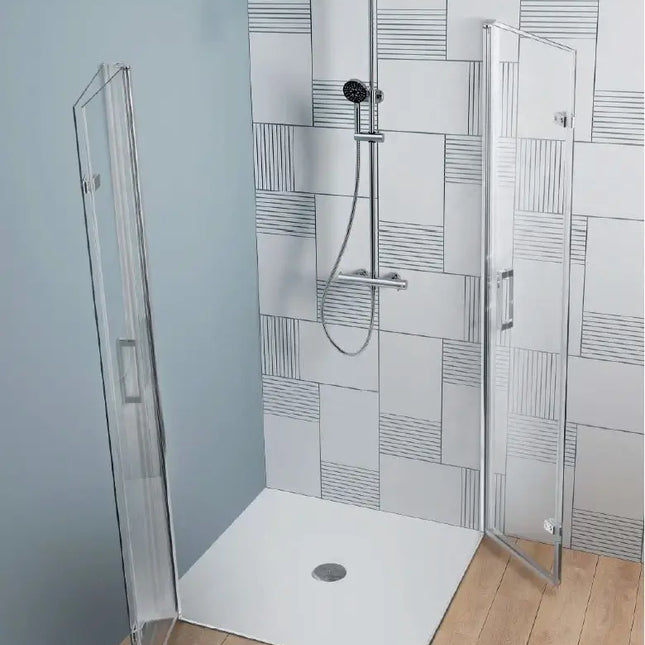 Box Doccia Anticalcare 6mm Due Lati A Libro Apertura Interna Esterna