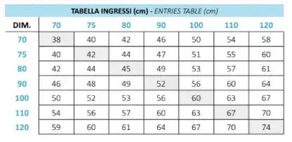 Spazio di ingresso box doccia Forte Srl Decò A1FS