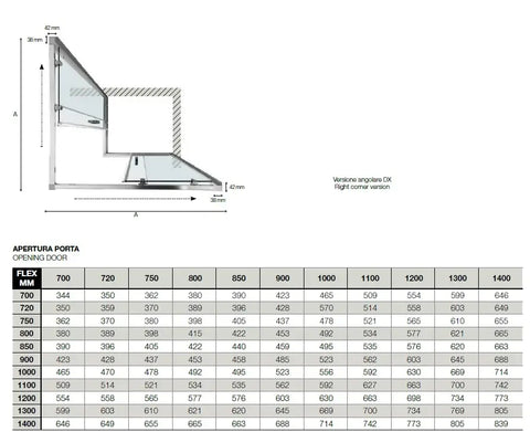 Box Doccia EASYFLEX 6mm Porte Scorrevoli Anticalcare H200