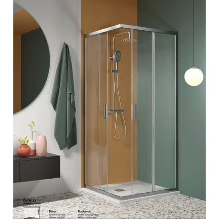 Box Doccia EASYFLEX 6mm Porte Scorrevoli Anticalcare H200