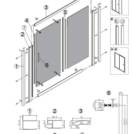Box Doccia Flora H190 Cristallo Anticalcare 6mm Satine