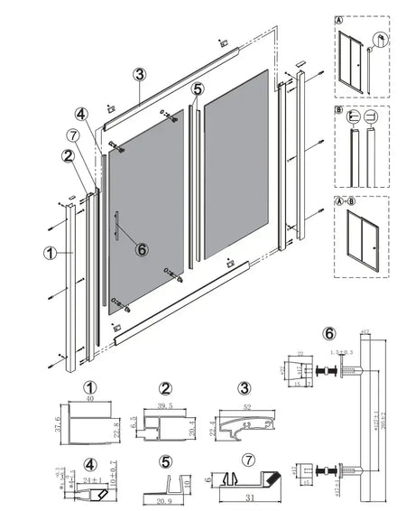 Box Doccia Flora H190 Cristallo Anticalcare 6mm Satine