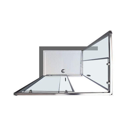Box Doccia H190 Cristallo Trasparente Anticalcare 6mm Doppia Porta Scorrevole