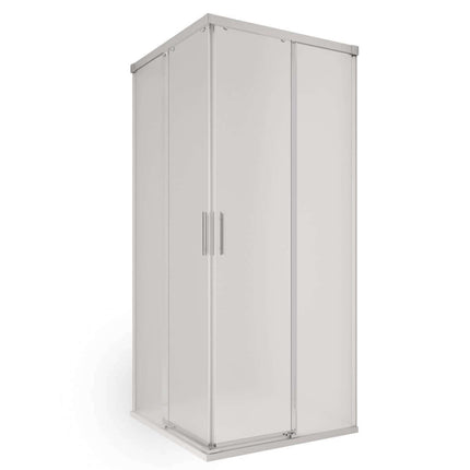 Box Doccia H195 Satinato 6mm Doppia Porta Scorrevole