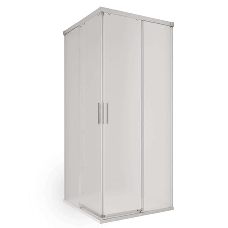 Box Doccia H195 Satinato 6mm Doppia Porta Scorrevole