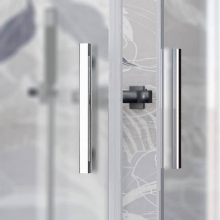 Box Doccia H195 Satinato 6mm Doppia Porta Scorrevole