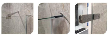 Box Doccia H200 Doppia Anta Battente 8mm Trasparente Anticalcare