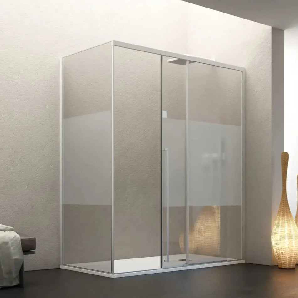 Box Doccia H200 Scorrevole Anticalcare Cristallo Fasciato 8mm