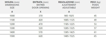 Box Doccia H200 Scorrevole Trasparente 8mm Anticalcare