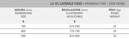 Box Doccia H200 Scorrevole Trasparente 8mm Anticalcare