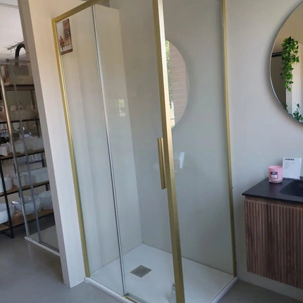 Box Doccia Profili Oro Scorrevole 6mm Anticalcare H200