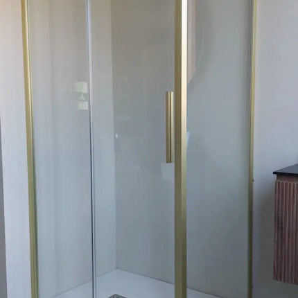 Box Doccia Profili Oro Scorrevole 6mm Anticalcare H200