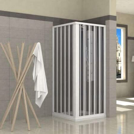 Box Doccia PVC Apertura Totale a Soffietto H185
