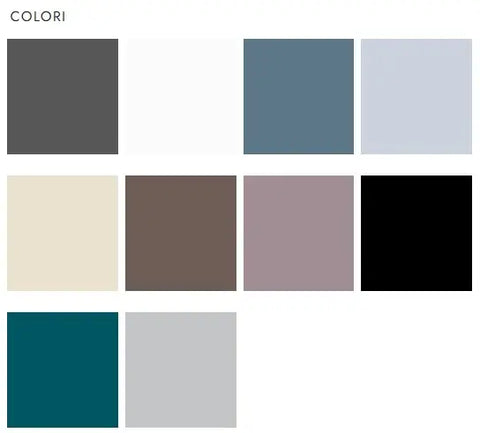 Forte Srl - Colori disponibili per i profili dei box doccia