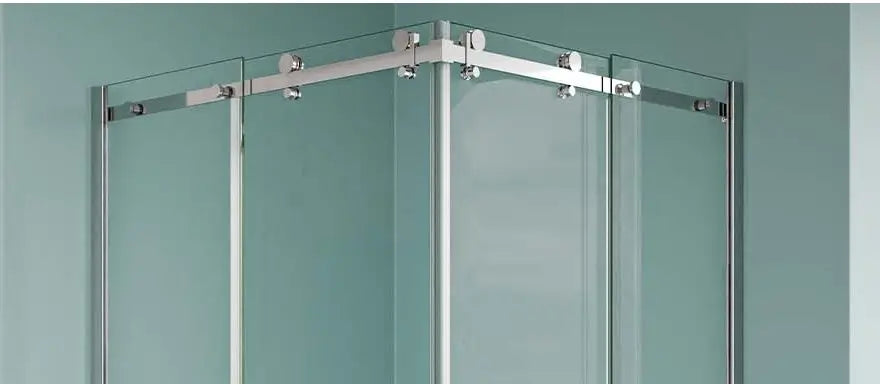 Box Doccia 8mm Doppia Anta Scorrevole H190 Acciaio Inox - Box Doccia Box Doccia Int.