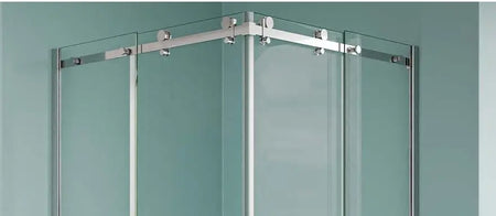 Box Doccia 8mm Doppia Anta Scorrevole H190 Acciaio Inox - Box Doccia Box Doccia Int.