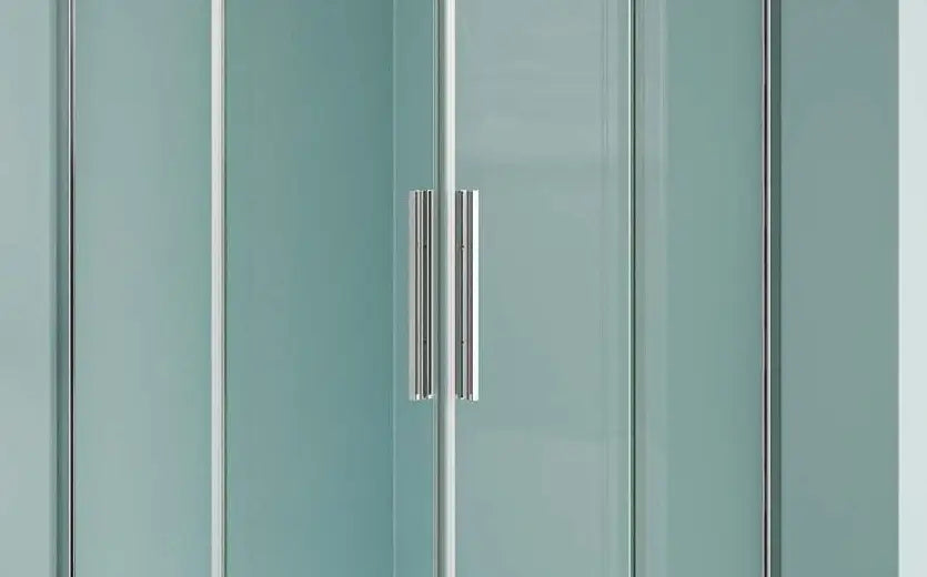 Box Doccia 8mm Doppia Anta Scorrevole H190 Acciaio Inox - Box Doccia Box Doccia Int.