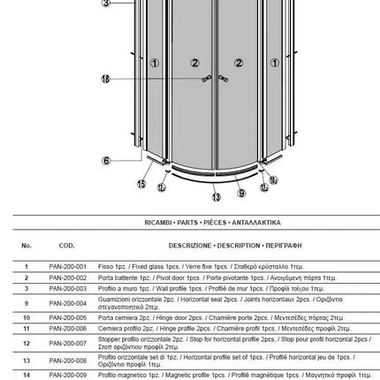 Box Doccia Semicircolare 6mm Anticalcare H190 Apertura Interna Esterna